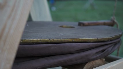 Bellows or pair of bellows is device constructed to furnish strong blast of air. Simplest type consists of a flexible bag comprising pair of rigid boards with handles joined by flexible leather sides.