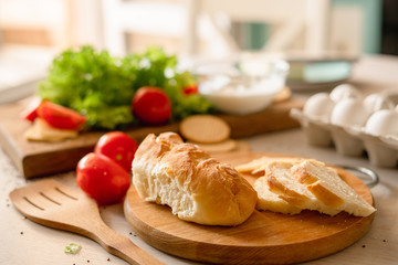 breakfast on the table