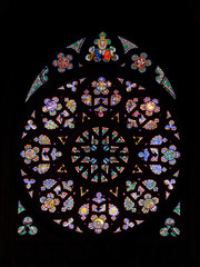 vetrata del rosone della cattedrale di San Vito a Praga