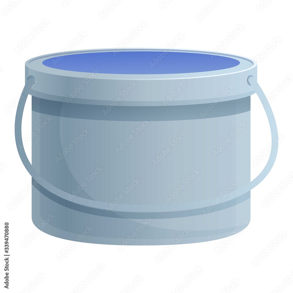 Poster glue bucket icon. cartoon of glue bucket vector icon for web design isolated on white background