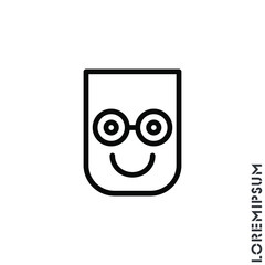 Smile icon. Happy, laughing, emotions icon. Simple line, outline vector expression of mood icons for ui and ux, website or mobile application. 