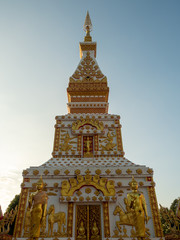 Fototapeta premium Nakorn Phanom, Thailand - Nov 18th, 2019: Phra In Plaeng is the southern-most of the string of temples that line the Mekong in Nakhon Phanom.
