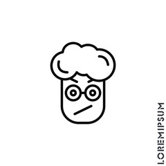 Angry boy, man icon vector. Furious Face Emoticon Icon Vector Illustration. Outline Style. 