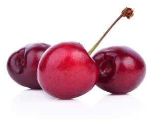 Cherry isolated on white background