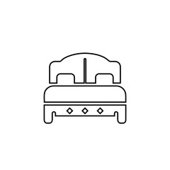 Bed icon, Furniture Vector illustration, flat design.