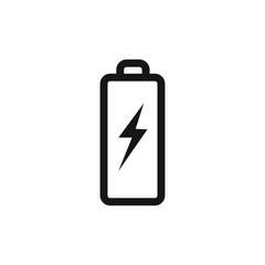 Battery icon design isolated on white background