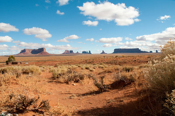Landscape of Monument valley. Navajo tribal park, USA. Utah.