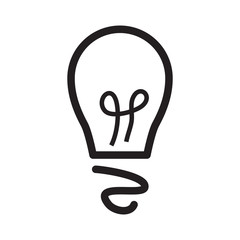 Light bulb, lamp icon