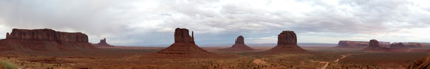 Landscape of Monument valley. Navajo tribal park, USA. Utah.