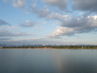 view of Mekong river at Nakorn Phanom, Thaiand