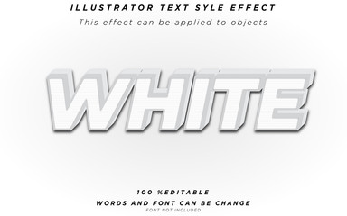 white text effect premium vector