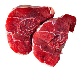 Fresh raw beef steak