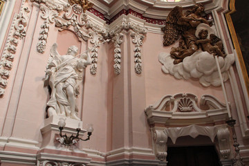 baroque church (our lady of victories) in senglea (malta)
