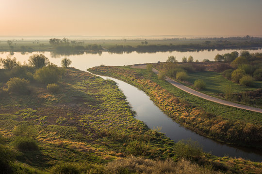 Vistula River Valley in Gniew, Pomorskie, Poland