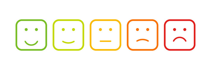 Emotions icon for concept design. Vector flat character