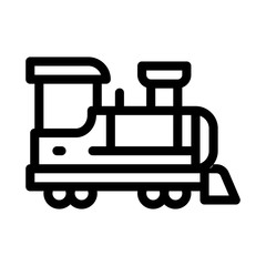 children train icon vector. children train sign. isolated contour symbol illustration