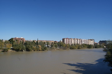 Obraz premium Zaragoza is a big beautiful city in Spain