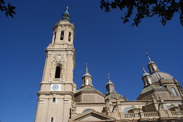 Obraz premium Zaragoza is a big beautiful city in Spain