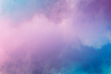 Obraz na płótnie Canvas Abstract fractal background in the form of blue and pink clouds and is suitable for use in projects of imagination, creativity and design.м