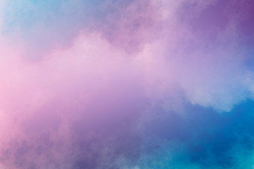 Abstract fractal background in the form of blue and pink clouds and is suitable for use in projects of imagination, creativity and design.м