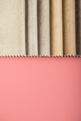 Silver grey color tailoring leather tissues in catalog