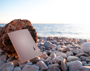 message on the beach