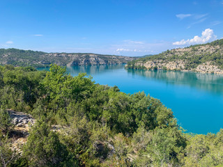 Fototapeta na wymiar Basses Gorges du Verdon - Lac de Sainte-Croix - Alpes de Haute-Provence - Var - France