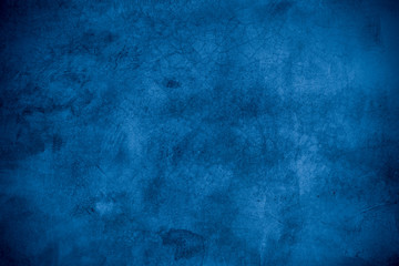 Obraz na płótnie Canvas Old wall pattern texture cement blue dark abstract blue color design are light with black gradient background.