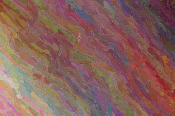 Fototapeta premium Brown and blue waves Large Color Variation Impasto abstract paint background.