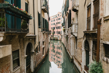 Fototapeta na wymiar Venice.Venetian canal.Veneto region.
