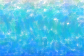Blue waves Watercolor with low coverage abstract paint background.