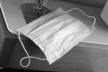 Medical mask and sewing machine