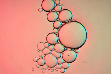 Bubbles pink background