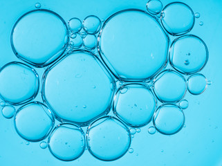 Bubbles blue background