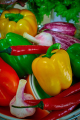 pepper, vegetable, food, red, isolated, paprika, fresh, white, healthy, yellow, green, bell, sweet, ingredient, vegetarian, raw, organic, ripe, orange, freshness, color, diet, bell pepper, capsicum, b