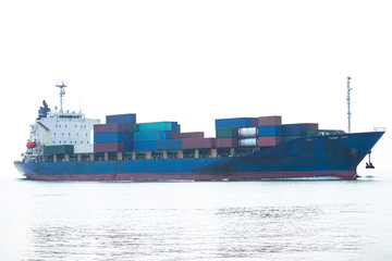 commercial container ship