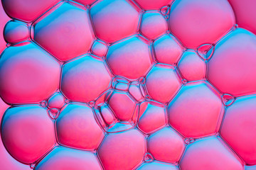 Bubbles pink background