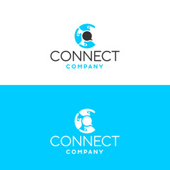 three humans form the letter c