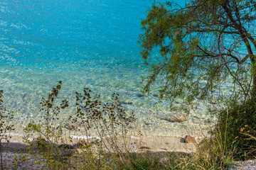 Blue Clear Lake in New Zealand