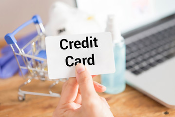 Stay at home and  online shopping