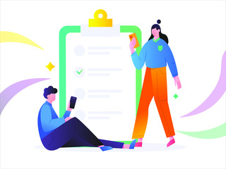 business man with clipboard