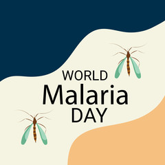 Vector illustration of a Background for  World Malaria day.