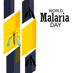 Vector illustration of a Background for  World Malaria day.