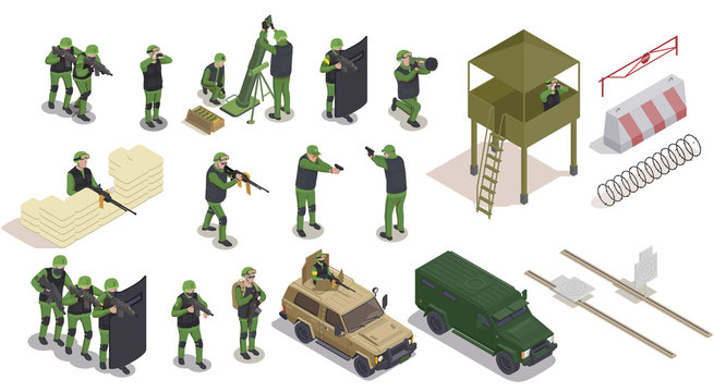 Military Elements Icon Set
