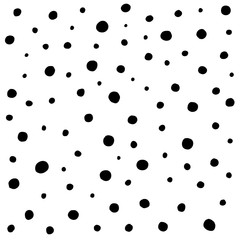 Black dots on white background