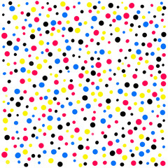 Colorful dots pattern on white background vector