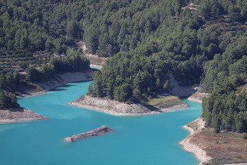 paysage en Espagne  Generalitat Valenciana  el castell de Guadalest  