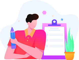business woman at office