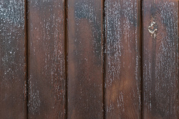 Rough dark brown wood. Old wooden boards background. Vintage