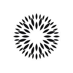 Sun, flower, Sunflower logo vector isolated